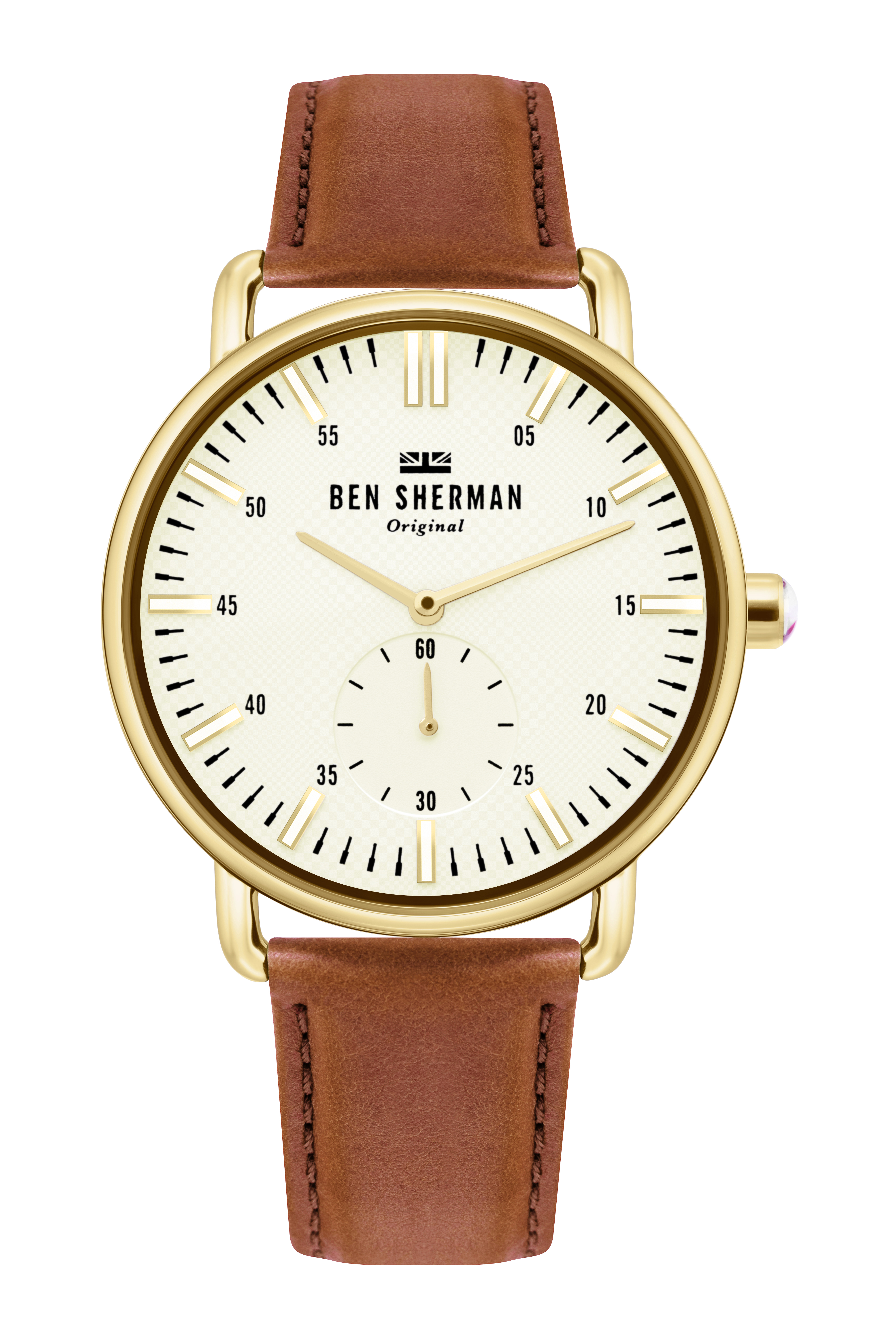 Ben Sherman Mens Watch - Tan Leather - One Size | Ben Sherman Sale | Discount Designer Brands