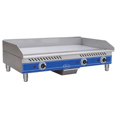 Globe GEG36 36" Electric Commercial Griddle w/ Thermostatic Controls - 1/2" Steel Plate, 208-240v/1ph, Stainless Steel