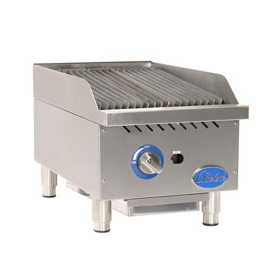 Globe GCB15G-CR 15" Countertop Gas Charbroiler w/ Cast-Iron Grates, Radiant, Stainless Steel, Gas Type: Convertible