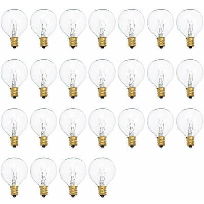 Jalleria - G40-Glühbirnen, Ersatz für G40-Glühbirnen, 7 w, 220–240 v, klare Kugelbirne, E12-Sockel, Image