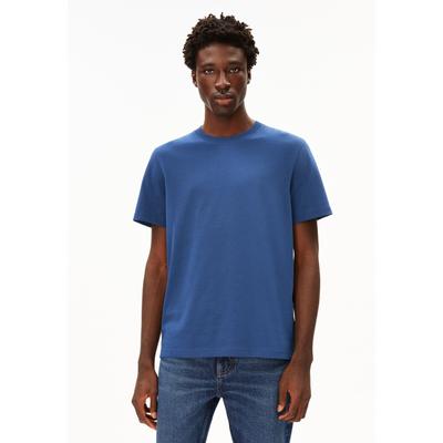 MAARKOS - Männer Relaxed Fit T-Shirt - blau (Größe: L) Image