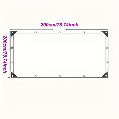 TEMU Blue And Orange Waterproof Tarpaulin With Edge Banding And Corner Protection - Sheltering Goods, Camping, And Gardens Image