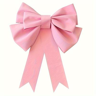 TEMU Pink Decorative Bow - Weddings, Parties, Valentine's Day, And Birthdays - Diy Craft Material Kit, Gift Wrapping Supplies, Paper Crafts, Festive Decorations| |paper Craft Set, Wedding Decorations Image