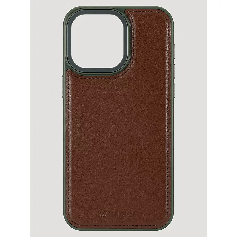 Wrangler Smartphone Leather Embroidery Case White Size 16 Pro Max