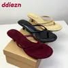 Elegante Frauen Sandalen Schuhe Mit Hohen Absätzen Weibliche Flip-flops Schuhe Runde Kappe Mode Flache Damen Niedrigen Absatz Sandalen Schuhe Große Größe
