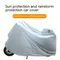Copertura per moto Parasole antipioggia Antipolvere Abbigliamento per moto PEVA Strumenti per copertura per auto elettrica per bicicletta monostrato Nuovo