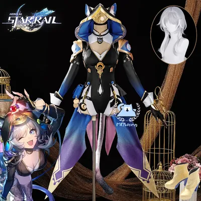 Spiel Honkai Star Rail Cipher Cosplay Kostüm Perücke Nihility Cifera Cosplay Outfit Ciphera Cífer Cos Für Hallowmas Party Frauen Mädchen Image