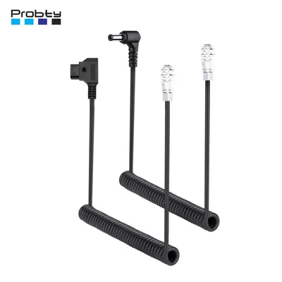 Probty DC5525/ D-Tap to 2-Pin BMPCC Power Cable with Compatible with Blackmagic Pocket Camera 4K/6K & V-mount Battery