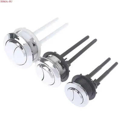 1pc Dual Flush Toilet Tank Button Round Shape Push Buttons