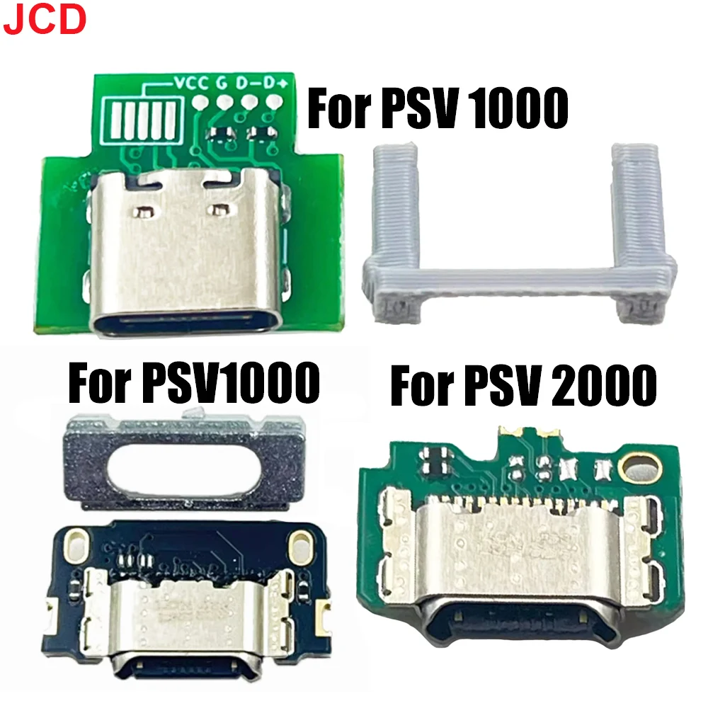 JCD 1pcs DIY USB-C Type-C Charging Port For PS Vita PSV 1000 PSV2000 Console Replacement USB Port Repair Part