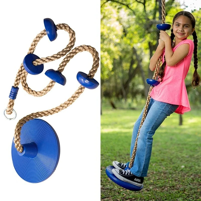 Kinder Klettern Spielzeug Disc Schaukel Sitz Kinder Klettern Seil Hinterhof Outdoor Ringe Schaukel Klettern Ausrüstung Spielzeug Outdoor Sport Image