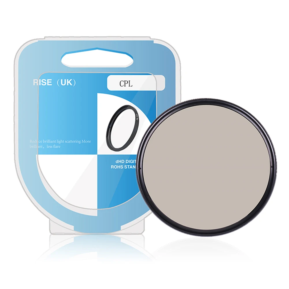 CPL-Filter, zirkular polarisierender Objektivfilter, 49 mm, 52 55 58 62 67 72 77 82 mm, für Nikon, Canon, Sony, Kameraobjektiv, Lightdow-Nr.: B-LJ0055 Image