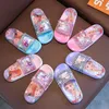 Kinder Hausschuhe Cartoon EVA Mode Sommer Schuhe Für Kinder Anti-slip Weichen Dicken Boden Hause Slipper Blau Lila Größe 24-36