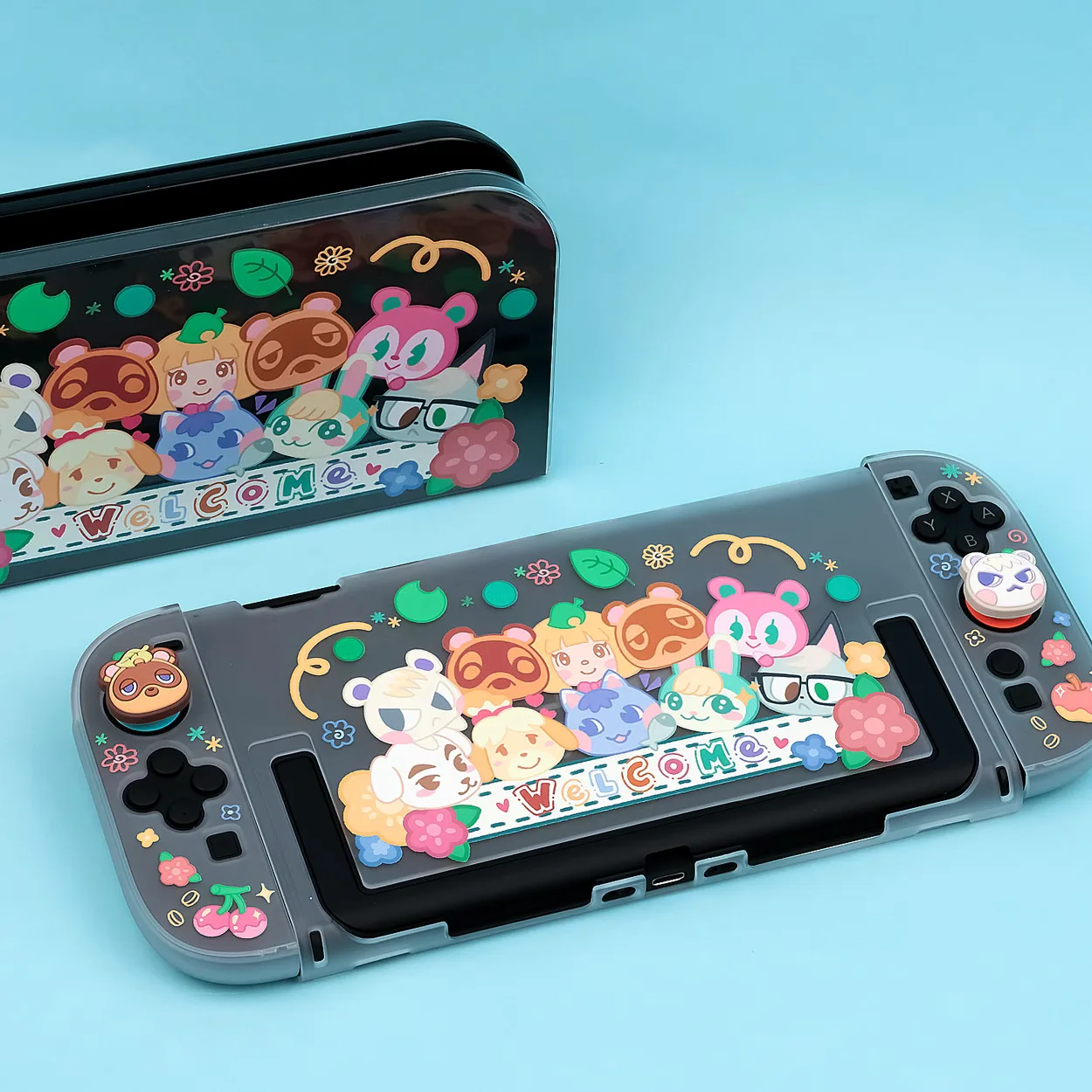 Nintendo Switch 2 Hülle Schutzabdeckung ANCH Kawaii Anime Dockbare Schutzhülle für Nintendo Switch 2 Controller JoyCon Image