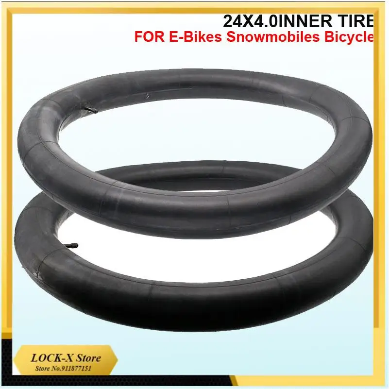 24x4,0 24*4,0 Für Fahrräder E-Bikes Schneemobile Fahrräder Fett Fahrrad Schlauch ATVs Schwarz Reifen Zubehör Fahrrad MTB Innenrohr