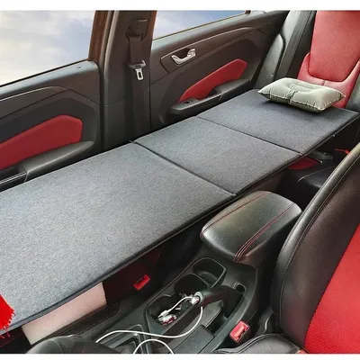 165cm Car Modified Bed Multi-Function Co-pilot Sleeping Bed Camping Portable Folding Car Rear Seat Car Tr avel Bed
