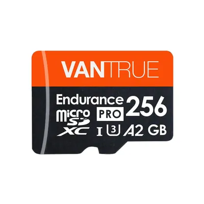 Vantrue 256GB microSDXC UHS-I U3 4K UHD Video High Speed Transfer Monitoring SD Card with Adapter for Dash Cams