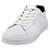Sneaker BUGATTI, Herren, Gr. 43, weiß, Lederimitat, sportlich, Schuhe, Freizeitschuh, Halbschuh, Schnürer mit seitlicher Logoprägung
