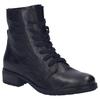 Schnürstiefelette JOSEF SEIBEL "Kate 17", Damen, Gr. 38, schwarz, Leder, casual, Schuhe, Stiefelette, Boots, Kurzstiefel mit modischem Blockabsatz