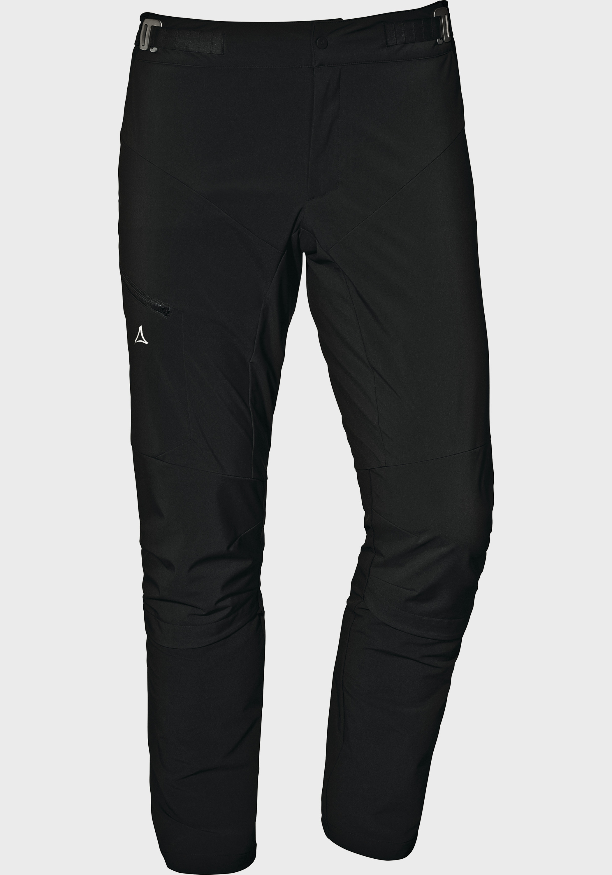 Outdoorhose SCHÖFFEL "Hybrid Pants Tree Run M", Herren, Gr. 54, Normalgrößen, schwarz (9990, schwarz), Oberstoff Rumpf oben: Aussenseite: 88% Polyester, Aussenseite: 12% Elasthan, Innenseite: 100% Polyester; (Membran: Polyurethan); Oberstoff: 68%...