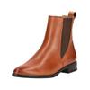 Stiefelette PAUL GREEN "Paul Green Stiefelette Leder/Textil", Damen, Gr. 38, braun (cognac), Leder, Textil, casual, Schuhe