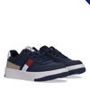 Sneaker TOMMY HILFIGER, Kinder, Gr. 37, blau (blau, weiß), Synthetik, sportlich, Schuhe, Retro Sneaker, Freizeitschuh mit Reißverschluss