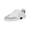 Sneaker REPLAY "Replay Sneaker Leder/Synthetik", Herren, Gr. 44, schwarz-weiß (weiß, schwarz), Leder, Synthetik, casual, Schuhe