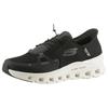 Slip-On Sneaker SKECHERS "GLIDE-STEP PRO", Herren, Gr. 48,5, schwarz (schwarz, grau), Textil, sportlich, Schuhe, Laufschuh, Trainingsschuh mit flexibler Traktionslaufsohle