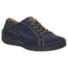 Schnürschuh JOSEF SEIBEL "Fergey 40", Damen, Gr. 40, blau, Leder, casual, Schuhe, Freizeitschuh, Komfortschuh mit Wechselfußbett
