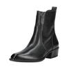 Stiefelette PAUL GREEN "Paul Green Stiefelette Glattleder", Damen, Gr. 38, schwarz, Glattleder, casual, Schuhe