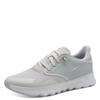 Slip-On Sneaker TAMARIS "Nowana", Damen, Gr. 40, grau (hellgrau), Textil, Lederimitat, Synthetik, unifarben, sportlich, Schuhe, Freizeitschuh, Halbschuh, Slipper mit Ortholite-Ausstattung