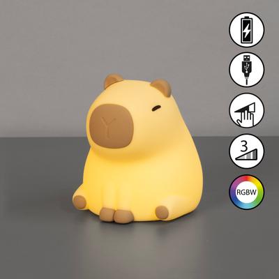 EASY BY FHL LED Tischleuchte "Piggy", braun, 1 flammig, H: 12,00cm, Lampen, lange Leuchtdauer Image