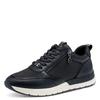 Keilsneaker TAMARIS, Damen, Gr. 37, blau (navy), Textil, Lederimitat, unifarben, sportlich, Schuhe, Freizeitschuh, Halbschuh, Logoaufnäher an der Schuhzunge