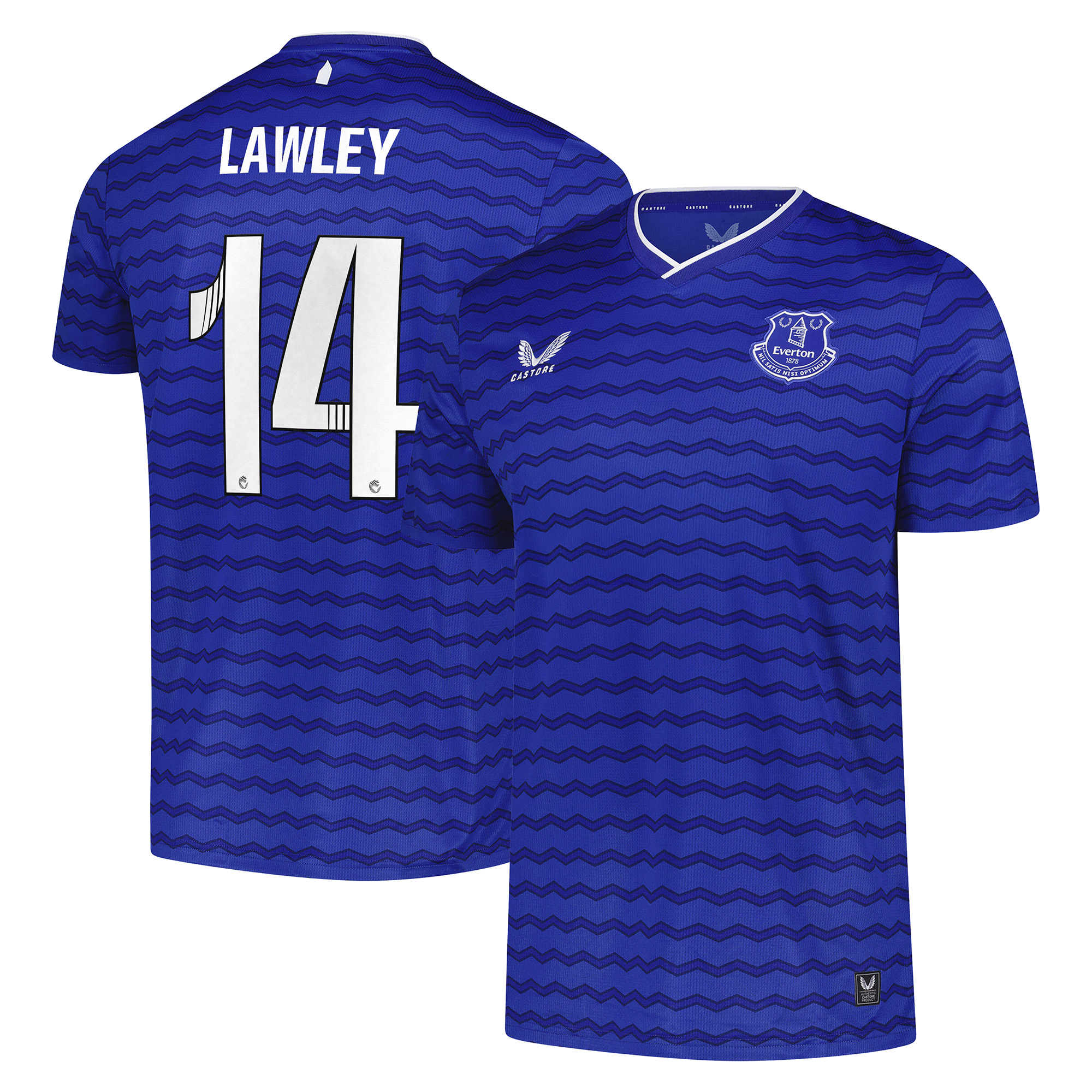 Everton Castore WSL Heimtrikot 2025-26 - Nicht gesponsert mit Aufdruck Lawley 14 Image