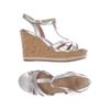 UGG Damen Sandale, Gr. 37, gold, Leder