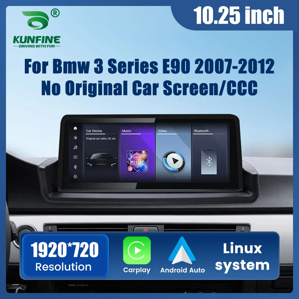 10,25 Zoll Autoradio für BMW 3er E90 2006–2011, kein Bildschirm, GPS-Navigation, Multimedia-Display, Haupteinheit, Videoplayer, Carplay Image