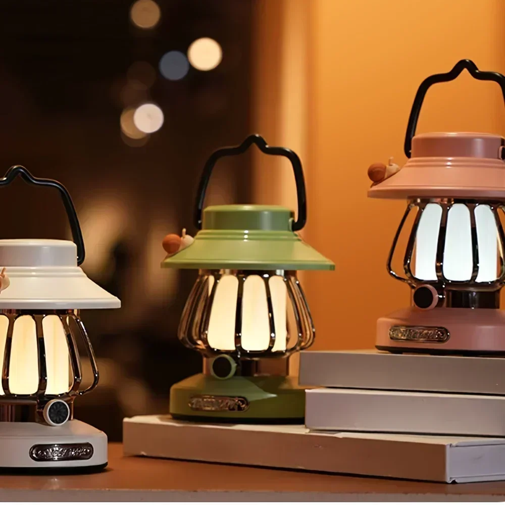 Retro Schnecken design Camping Nachtlicht, tragbare wiederauf ladbare Außen leuchte für Zelt atmosphäre Licht, Innenhof Dekoration Image