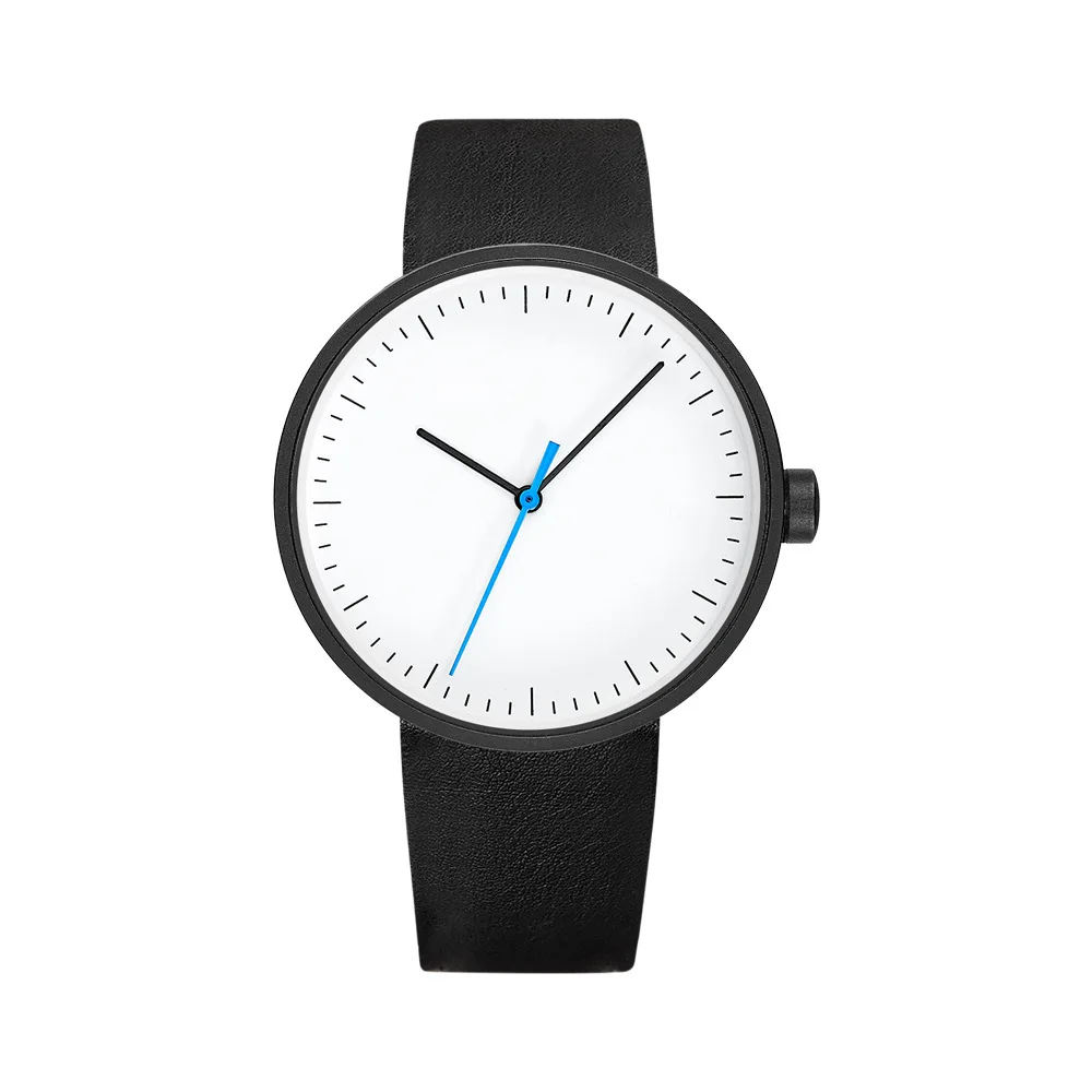 UTHAI Orologio da uomo Semplice sportivo alla moda Orologi da coppia Cinturino in pelle Studente Orologi da polso al quarzo moda donna