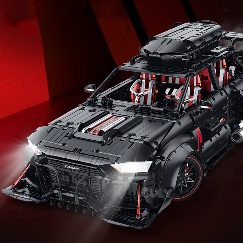 4189 stücke Technische 1:8 Galvanik Supercar Bausteine Schwarz High Tech Idee Sport auto Modell Ziegel Spielzeug für Erwachsene geschenke Image