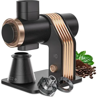 VelPro 400 Single Dose Coffee Grinder with Variable Speed, Stepless Adjustment, 64mm Titanium Flat Burr & Single Dosing Cup