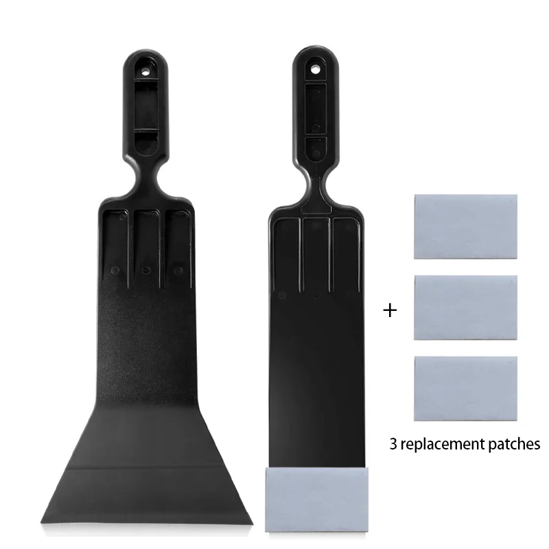 Lange Griff Bulldozer Rakel Tragbare Reinigung Schaber Paddel Schaber Mit Wäscher Pad Reinigung Werkzeug Für Auto Fenster Glas Zinn Image