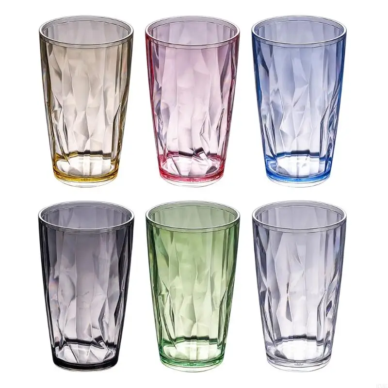 2025 Neues bruchsicheres Acrylwasser -Turler 490 unzerbrechliche Trinkgläser wiederverwendbar Image