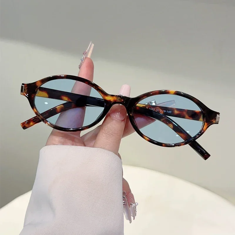 GM LUMIAS Vintage Oval Sonnenbrille Männer Einfache Mode Candy Farbe Rand Outdoor Casual Shades Frauen Chic Marke Design Sonnenbrille Image