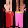 Red Diamond Slip On Cut Out Hausschuhe Plus Plattform Thin High Heel Mode Sexy 2025, Sommer Große Größe Frau Schuhe Zapatillas Mujer