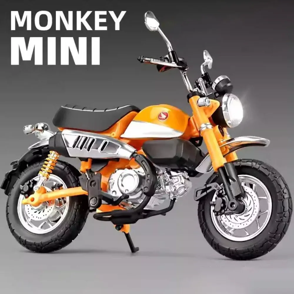 Maßstab 1:9 Honda Little Monkey CBR1000RR Motorradmodell Spielzeug Metalldruckguss einziehbares Stativ Stoßdämpfung Hobby Geschenke