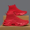 Neue Mode Rot männer Laufschuhe Große Größe 46, Atmungsaktive Mesh High-top Turnschuhe Männer Slip-on Sport schuhe Trainer für Männer 2025