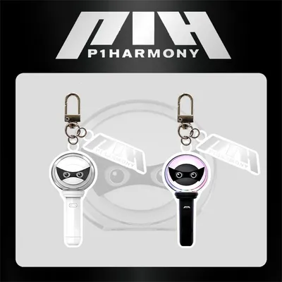 KPOP P1Harmony Concert Light Stick Keyring High-quality Two-Sided Keychain JIUNG INTAK SOUL Bag Pendant Accessories Fans Gift