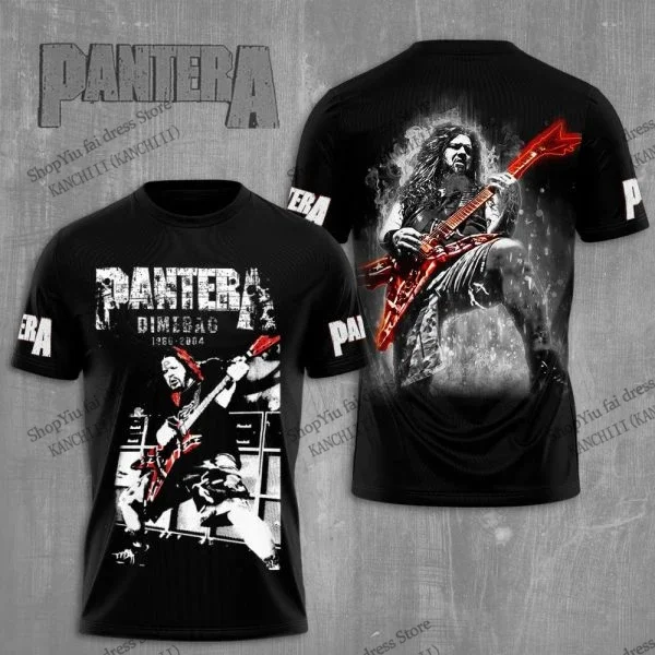 Heavy Metal Rock Pantera Band 3d Print T-shirt Men Women Fashion T shirt Kids Hip Hop Short Sleeve Tops Tee Album T Shirt Music