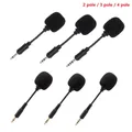 Mini microfono da 3,5 mm 2 poli / 3 poli / 4 poli Microfono flessibile per giochi Microfono per scheda audio / PC / Notebook portatili