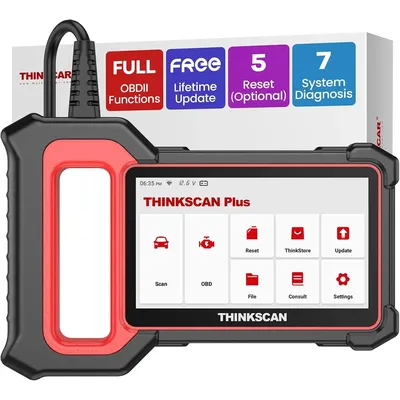 THINKCAR Thinkscan Plus S7 OBD2 Auto Diagnostic Tool 28 Resets optional ABS ECM TCM SRS BCM System Car Scanner code reader